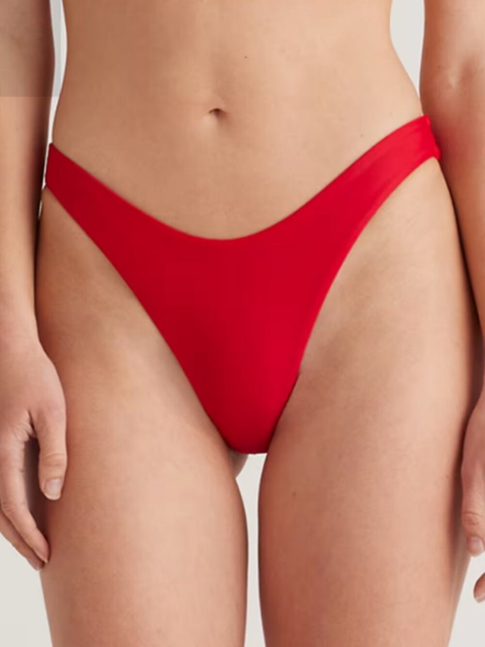 Quince Red High-Cut Bikini Bottom